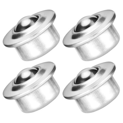Luxshiny 4pcs 1.8 Inch Carbon Steel Roller Ball Bearings Swivel Ball Casters for Transport Roller Stand Furniture Small Wheels in Saudi Arabia