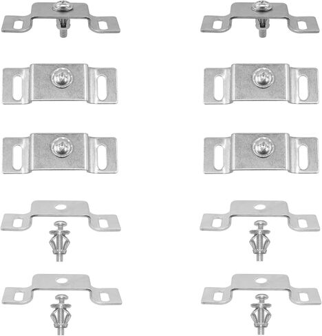 12 PCS Galvanized Iron Single Bolt 3/4 Inch Flared Leg Bracket with Expansion Screws, Sign Mounting Hardware for Street, Brand, and Traffic Signs (Band Not Included) in Saudi Arabia
