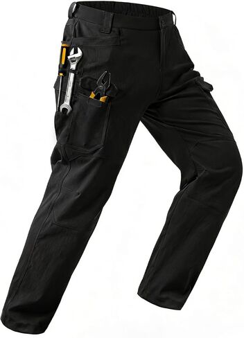 Cargo Pants for Men Ripstop Hiking Work Pants Multi Pockets Lightweight Outdoor Tactical Pants in Saudi Arabia