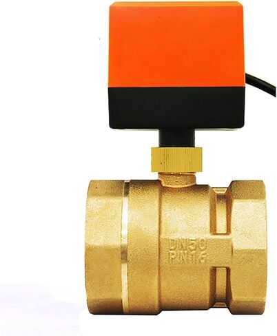 1/2 "3/4" 1 "2" صمام كروي AC220V 3-Wire 2-Way Control صمام كروي خيطي نحاسي صمام كروي مستقر (1 14,220VAC) in Kuwait
