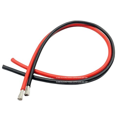 10AWG Silicone Wire 10ft, Ultra Flexible 10 Gauge Stranded Wire, Tinned Copper - Battery, Automotive, Solar, Inverter (Black 5ft + Red 5ft) in Saudi Arabia