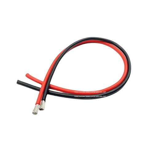10AWG Silicone Wire 10ft, Ultra Flexible 10 Gauge Stranded Wire, Tinned Copper - Battery, Automotive, Solar, Inverter (Black 5ft + Red 5ft) in Saudi Arabia