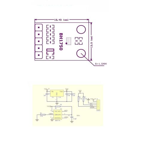 3 قطعة BH1750 BH1750FVI وحدة إضاءة شدة الضوء مستشعر الإضاءة البصرية الرقمية لاردوينو in Saudi Arabia
