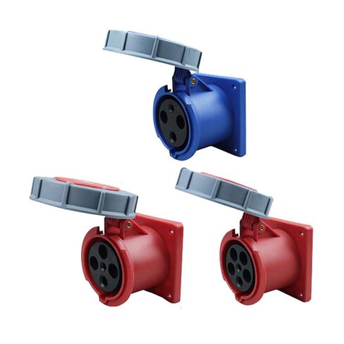 1 Pcs Red 63A 125A Industrial Socket Wall Mounted Exposed Concealed Industrial Socket(LX 1342 -4 core 63A) in Saudi Arabia