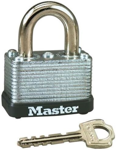 4 Pack Master Lock 22D 1-1/2" Wide Laminated Warded Padlock with 5/8" Shackle Height in Saudi Arabia
