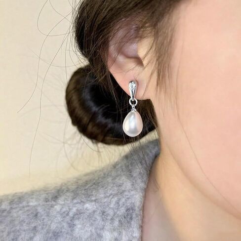 Gold Stud Earrings for Women Trendy Pearl Teardrop Dangle Earring Hypoallergenic Fashion Accessories Jewelry Gifts in Saudi Arabia