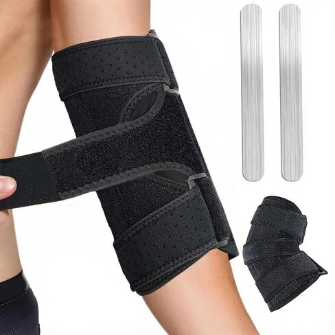 Elbow Brace Cubital Tunnel Syndrome Ulnar Nerve Entrapment Splint - Tennis Elbow Immobilizer Sleeping Support - Adjustable Arm Compression Wraps Night Splints for Sleep Pain Tendonitis in Saudi Arabia