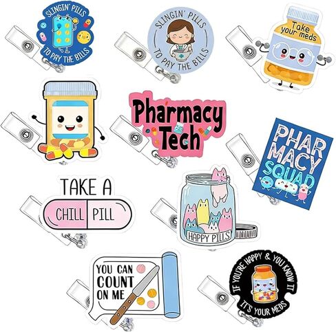 10 Pcs Labor and Delivery Badge Reel Retractable,Cute NICU Nurse Badge Reel,Labor and Delivery Nurse Gifts for Women,Glitter Acrylic Badge Holder for Nurses Week Gifts RN Medical Assistant in Saudi Arabia