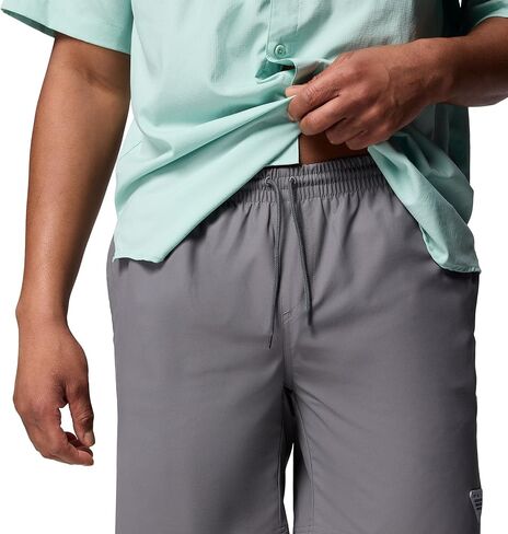 شورت سباحة رجالي من Columbia PFG Ramble سريع الجفاف، رمادي داكن، صغير × 8 in Kuwait
