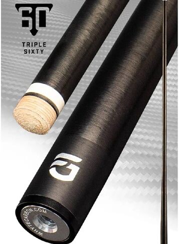 Triple 60 FG57 Signature Dual Core USA Made Carbon Fiber Playing Shaft - 30" 12.5mm XL 18" Tournament PRO Taper, Kamui Clear Soft Tip, Lowest Deflection, Rear Balanced in Saudi Arabia