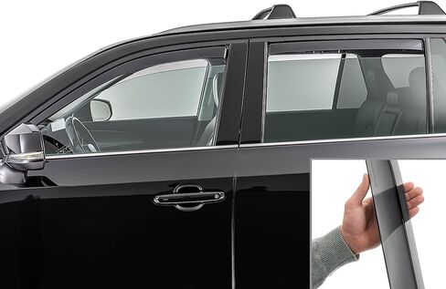 Weathertech Custom Fit Side Window Deflectors for Lexus TX 500h, TX, Grand Highlander Hybrid - (821075IM), Dark Tint in Saudi Arabia