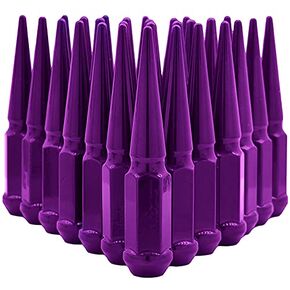 32 قطعة من صواميل العروة الأرجوانية M14x1.5 - مطلية بالمسحوق - بطول 4.5 بوصة متوافقة مع شاحنات شيفروليه/جي إم سي 1999-2020 سيلفرادو سييرا 2500 HD 3500 HD 8 شاحنات العروة in Kuwait