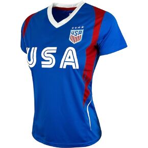 قمصان رياضية للسيدات مرخصة رسميًا من الولايات المتحدة لكرة القدم 4 نجوم USWNT للاعبين، قمصان Gameday لكرة القدم، تي شيرت علوي in Kuwait