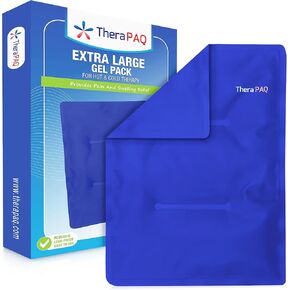 Gel Soft Flexible Ice Packs, Large Reusable, Cold Compress & Cooling Gel Pad for Knee, Back, Shoulder Pain Relief | Soft Cold Compress for Swelling - 14"x11" in Saudi Arabia