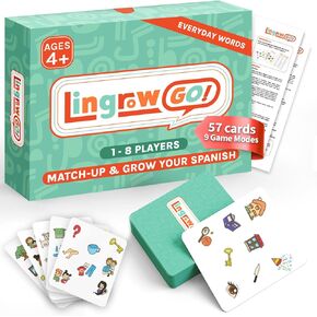 Spanish Learning Game – Fun Bilingual Card Game for Kids & Families | 9 Ways to Play | Learn 57 Out & About Spanish Words Through Play | Educational Gift for Home or Classroom in Saudi Arabia