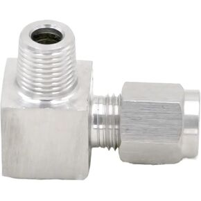 أنبوب مناسب O/D 4mm -1/8 "BSPT الكوع 304 الفولاذ المقاوم للصدأ الطويق تركيب ضغط الهواء الهوائي in Kuwait