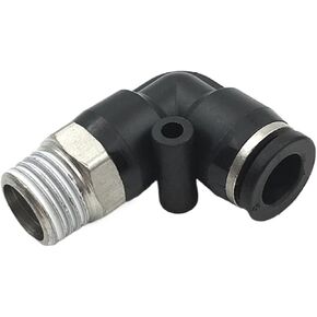 PL موصل سريع هوائي أسود 4 مللي متر-12 مللي متر موصل الخرطوم القطر الخارجي 1/8 "1/4" 3/8 "1/2" موصل توصيل الكوع (PL6-01) in Kuwait