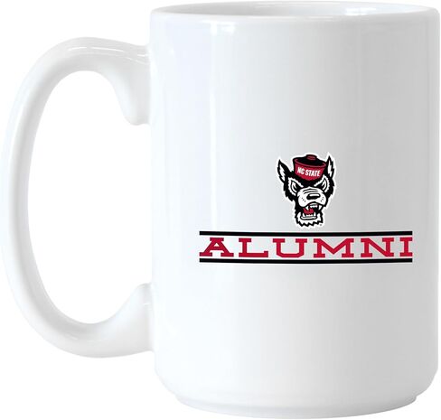 كوب قهوة من السيراميك يحمل شعار العلامات التجارية NCAA Alumni سعة 15 أونصة - مقبض مريح | آمن للاستخدام في الميكروويف | 15 أونصة سائلة | تصميم الخريجين in Kuwait