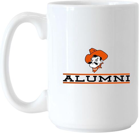 كوب قهوة من السيراميك يحمل شعار العلامات التجارية NCAA Alumni سعة 15 أونصة - مقبض مريح | آمن للاستخدام في الميكروويف | 15 أونصة سائلة | تصميم الخريجين in Kuwait