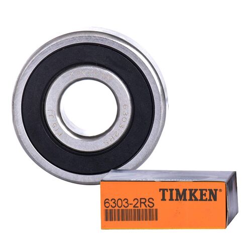 TIMKEN 6303-2RS 6 Pcs Double Rubber Seal Bearings 17x47x14mm, Pre-Lubricated and Stable Performance and Cost Effective, Deep Groove Ball Bearings. in Saudi Arabia