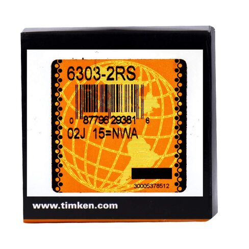 TIMKEN 6303-2RS 6 Pcs Double Rubber Seal Bearings 17x47x14mm, Pre-Lubricated and Stable Performance and Cost Effective, Deep Groove Ball Bearings. in Saudi Arabia