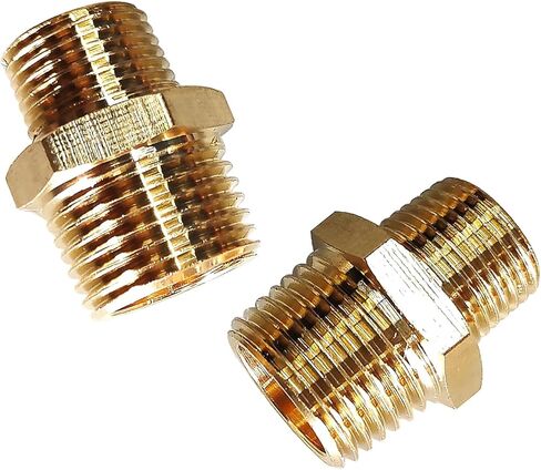 2 قطعة 3/4 "NPT x 1/4" NPT حلمة نحاسية، 3/4 إلى 1/4 تركيب محول لتقليل الحلمة النحاسية الصلبة، نحاس 3/4 ذكر إلى 1/4 ذكر تركيبات أنابيب نحاسية لتمديد وتوصيل الأنابيب in Kuwait
