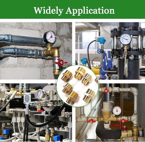 2 قطعة 3/4 "NPT x 1/4" NPT حلمة نحاسية، 3/4 إلى 1/4 تركيب محول لتقليل الحلمة النحاسية الصلبة، نحاس 3/4 ذكر إلى 1/4 ذكر تركيبات أنابيب نحاسية لتمديد وتوصيل الأنابيب in Kuwait