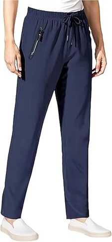 Comfy Pants for Women Over 50,StretchActive - Women's Stretch Ice Silk Casual Pants in Saudi Arabia