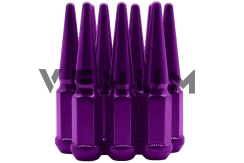 32 قطعة من صواميل العروة الأرجوانية M14x1.5 - مطلية بالمسحوق - بطول 4.5 بوصة متوافقة مع شاحنات شيفروليه/جي إم سي 1999-2020 سيلفرادو سييرا 2500 HD 3500 HD 8 شاحنات العروة in Kuwait