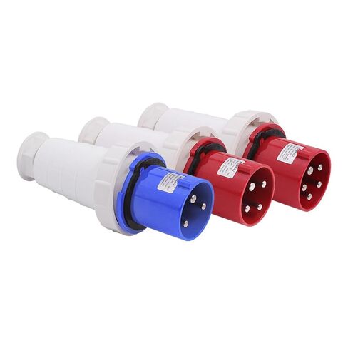 1 PCS Blue Exposed and Concealed Industrial Socket 63A 125A Three-Hole, Four-Hole and Five-Hole Industrial wall Socket(LX 343 3 core 125A) in Saudi Arabia
