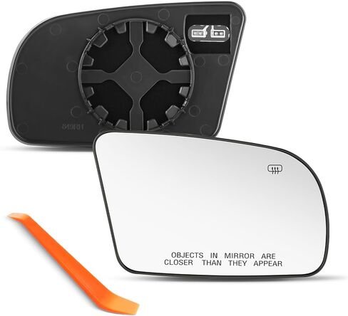 Compatible with Nissan Altima Coupe Driver Side Mirror, 2008 2009 2010 2011 2012 2013, Left Side Mirrors Replacement Glass with Backing Plate, Power Heated, Not for Nissan Altima in Saudi Arabia