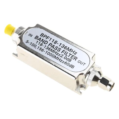 Metal SMA Connect Band Pass Filter BPF118 BPF118-136MHz 50ohm for Computer Devices Air Frequency Band in Saudi Arabia