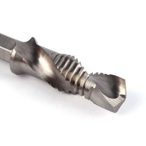 M10 HSS Hex Shank Drill Tap Taper Bits، مناسبة للمعادن الناعمة، الألومنيوم، الحديد، نقطة التمركز الذاتي، معالجة خطوة واحدة in Saudi Arabia