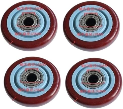 3-inch Maroon Polyurethane Single Wheel wear-Resistant cart with Double Bearings Purplish Red in Saudi Arabia