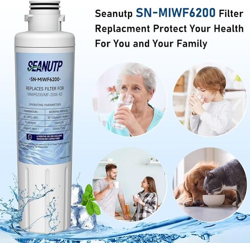 MIWF6200 Filter Replacement for Midea® MIWF6200 MF-2008-R2, Midea® MRQ22D7AST MRS26D5AST MRS26D7AST (1 Pack) in Saudi Arabia