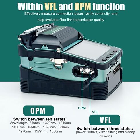Motor 6 Optical Fiber Fusion Splicing Machine AI-6A+ Within Function OPM 850-1650NM and VFL 15mW in Saudi Arabia