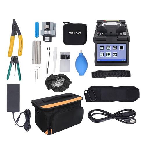 YWBL-WH Optical Fiber Splicer Kit 5.0 Inch Display Full Automatic Clamp for Telecom Engineers (US Plug 100‑240V) in Saudi Arabia