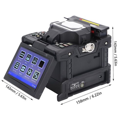 YWBL-WH Optical Fiber Splicer Kit 5.0 Inch Display Full Automatic Clamp for Telecom Engineers (US Plug 100‑240V) in Saudi Arabia