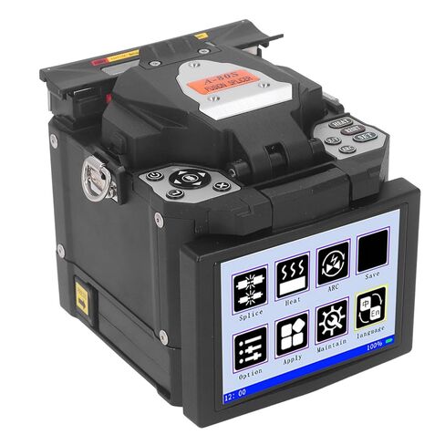 YWBL-WH Fiber Optic Splicer Automatic Fiber Splicing Machine with 5 Inch 800x480 Screen 400X Magnification LED Light for SM MM DS (US Plug) in Saudi Arabia