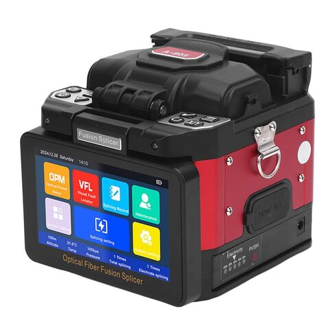 Fiber Splicer Kit 8s Splicing 18s Heating 6 Motor Cores Alignment Full Automatic Fiber Splicing Machine (US Plug AC100-240V) in Saudi Arabia