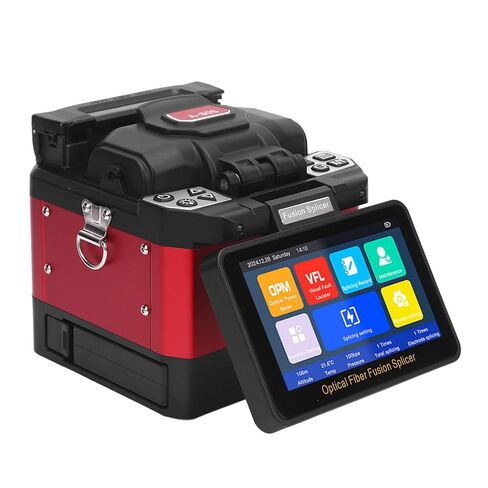 Fiber Splicer Kit 8s Splicing 18s Heating 6 Motor Cores Alignment Full Automatic Fiber Splicing Machine (US Plug AC100-240V) in Saudi Arabia