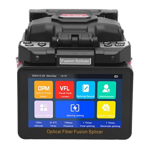 Fiber Splicer Kit 8s Splicing 18s Heating 6 Motor Cores Alignment Full Automatic Fiber Splicing Machine (US Plug AC100-240V) in Saudi Arabia