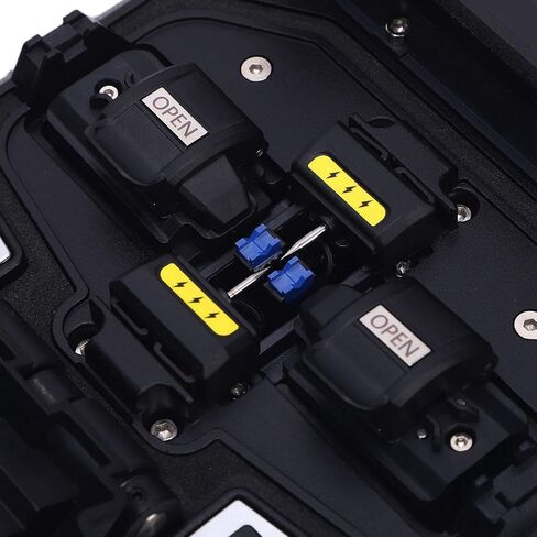Optical Fiber Splicer 5in Capacitive Touchscreen 6 Motors Automatic Fiber Optic Splicer with Cutter for FTTH (US Plug AC100-240V) in Saudi Arabia