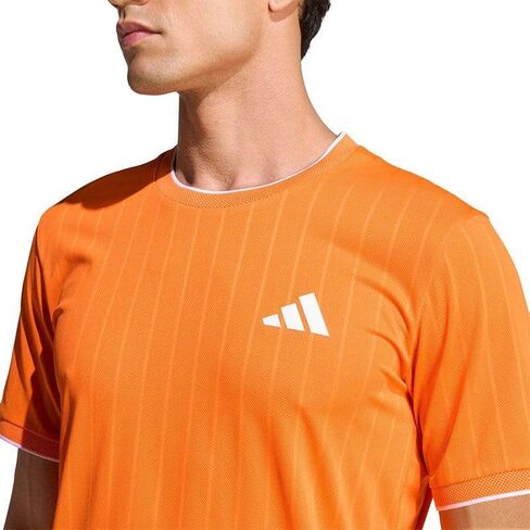 adidas Men’s AO Freelift Pro 2 Tennis Tee: Slim Fit Performance T-Shirt, Climacool+ Moisture-Wicking Breathable Mesh Jersey in Saudi Arabia
