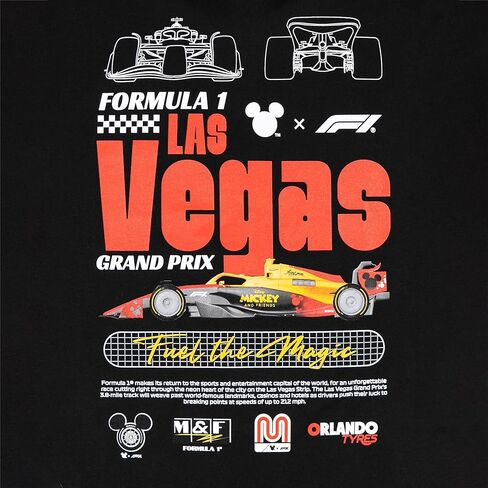 تي شيرت فريق السباق F1 Las Vegas Grand Prix x Disney للرجال in Kuwait