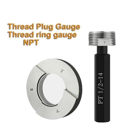 مقياس توصيل الخيط NPT - أداة اختبار الخيط الدقيقة لـ NPT1/8، NPT1/4، NPT3/8، NPT1/2 - سبائك الصلب (مقياس الرأس NPT 1-1-4) in Kuwait