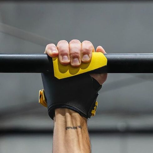 مقابض اليد للرجال من Victory Grips Conquer V-Series للتدريب المتقاطع وسحب عضلات الجمباز - بدون طباشير، مقابض راحة اليد عالية الحماية مع دعم لف المعصم للياقة البدنية الوظيفية - زوج واحد in Kuwait