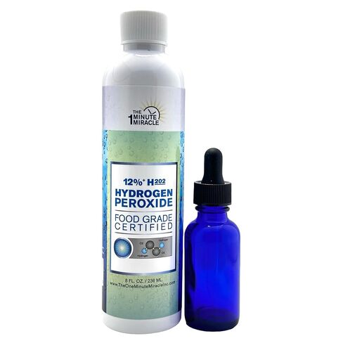 12% Hydrogen Peroxide Medical Food Grade - 8 oz Bottle with 1 Bottle Dropper - Reconmended by The One Minute Cure Book. in Saudi Arabia
