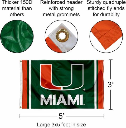 Hurricanes Stripes 3x5 Grommet Flag in Saudi Arabia