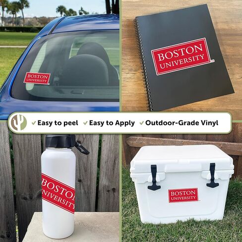 Desert Cactus Boston University Terriers BU Vinyl Decal Laptop Water Bottle Car Scrapbook Sticker (IND 20) in Saudi Arabia